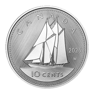 A picture of a Pièce en argent Hommage à la marque d’atelier W : Bluenose de 1 oz (2025)